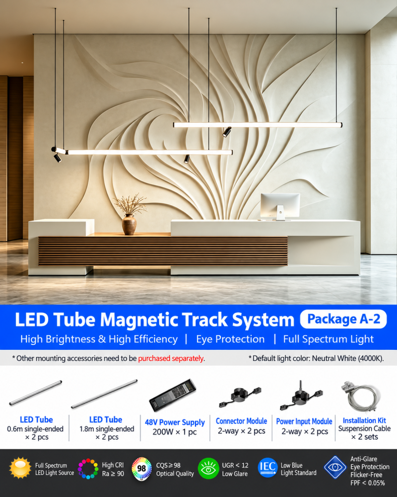 Led Office Light Strip Lamp Modern Commercial Magnetic Lamp Simple Creative Combination Strip Design Light Luxury Lighting Fixtures