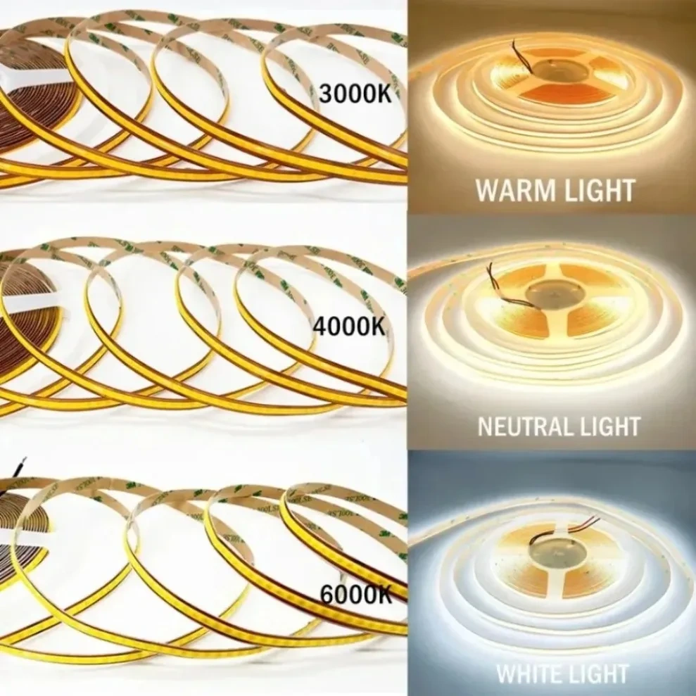 COB LED tape with 400 LEDs per meter