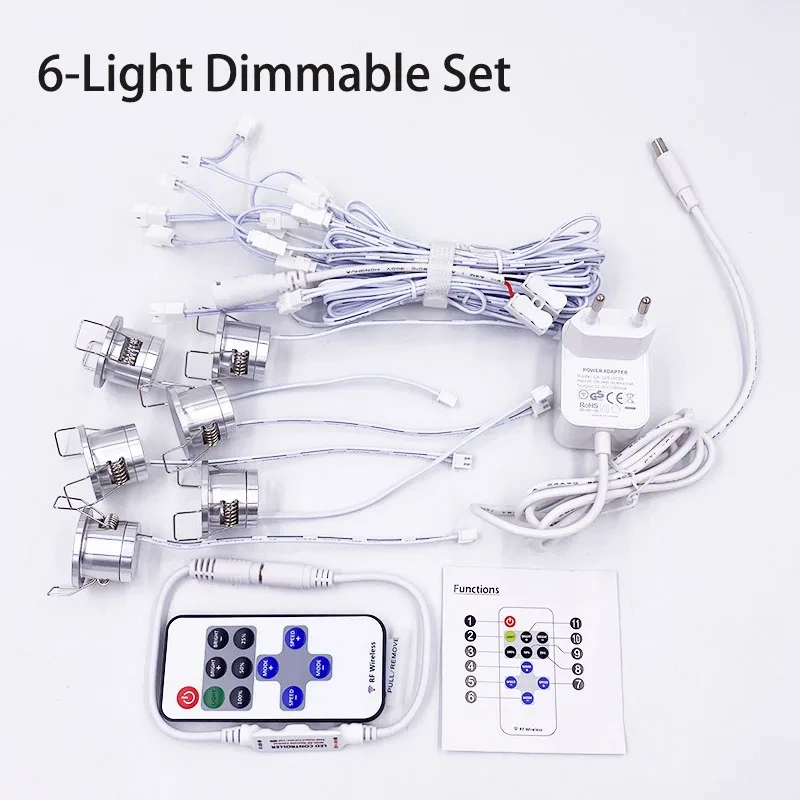RF remote and inline dimmer for the 12V mini LED downlight kit