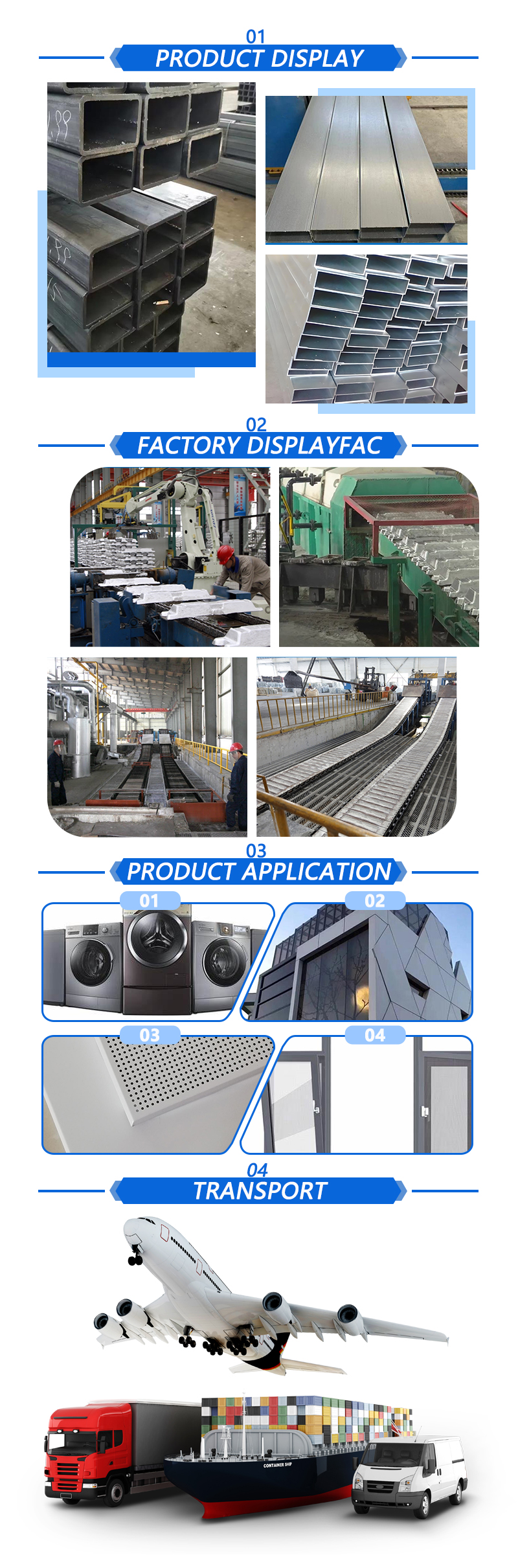 Anti-rust Aluminum Alloy Rectangle Tube