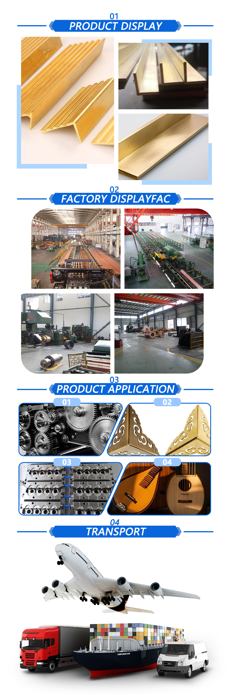 Triangle Shaped Brass Profiles