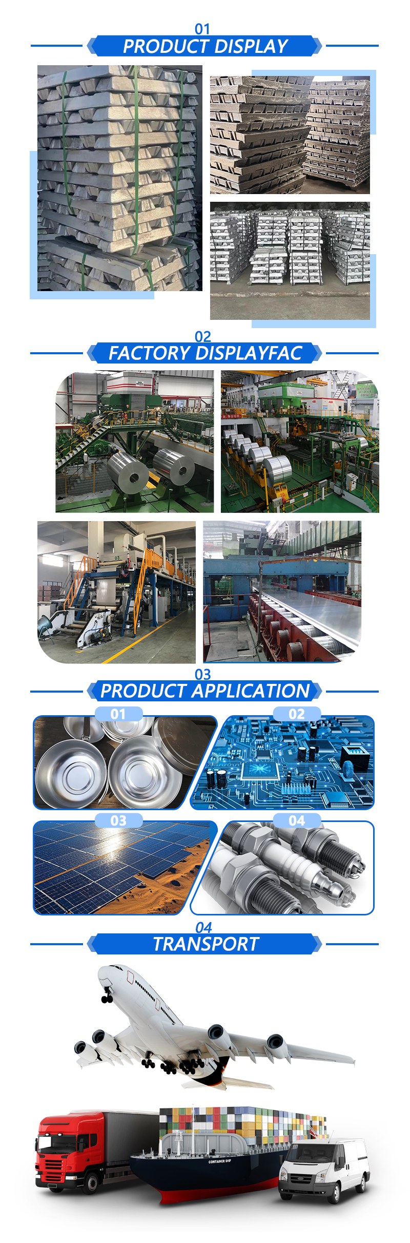 Pure Aluminum Ingots