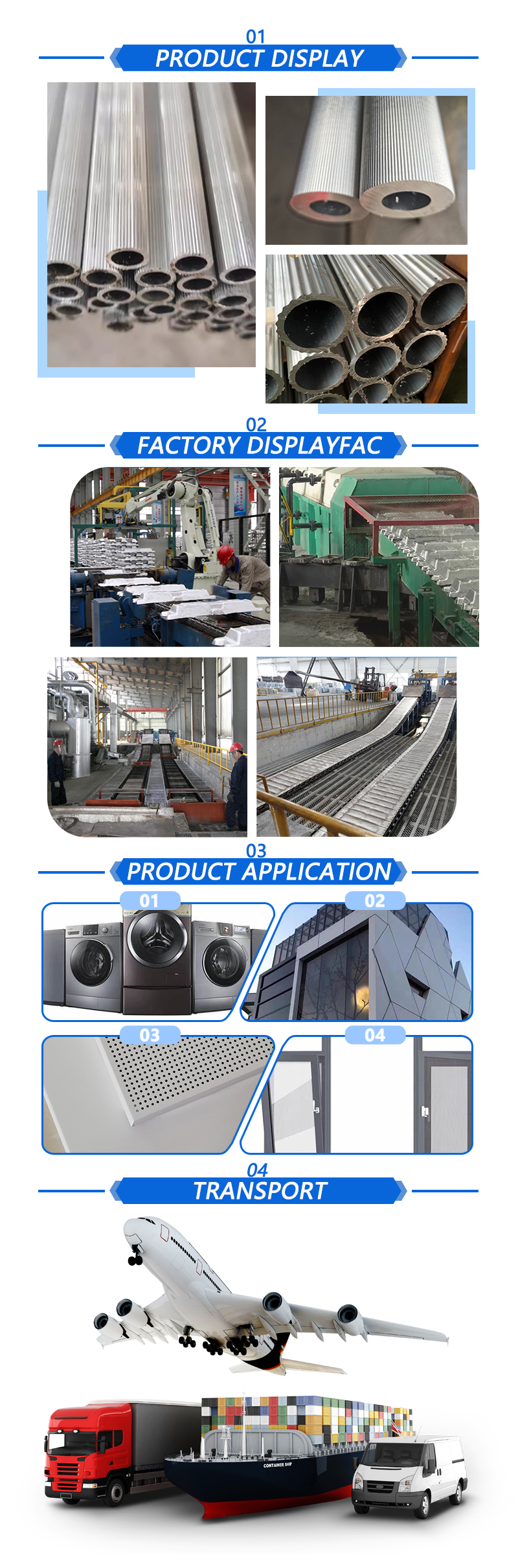 Anti-rust Embossed Alloy Aluminum Tube