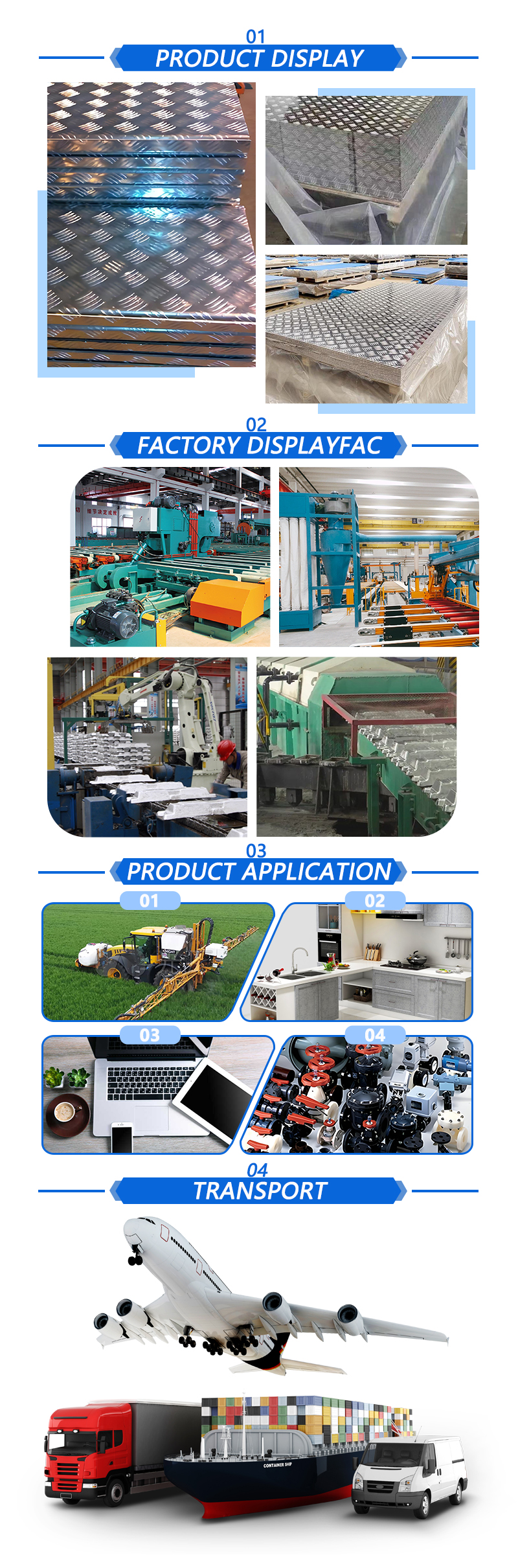 Casting Embossed Aluminum Alloy Sheet