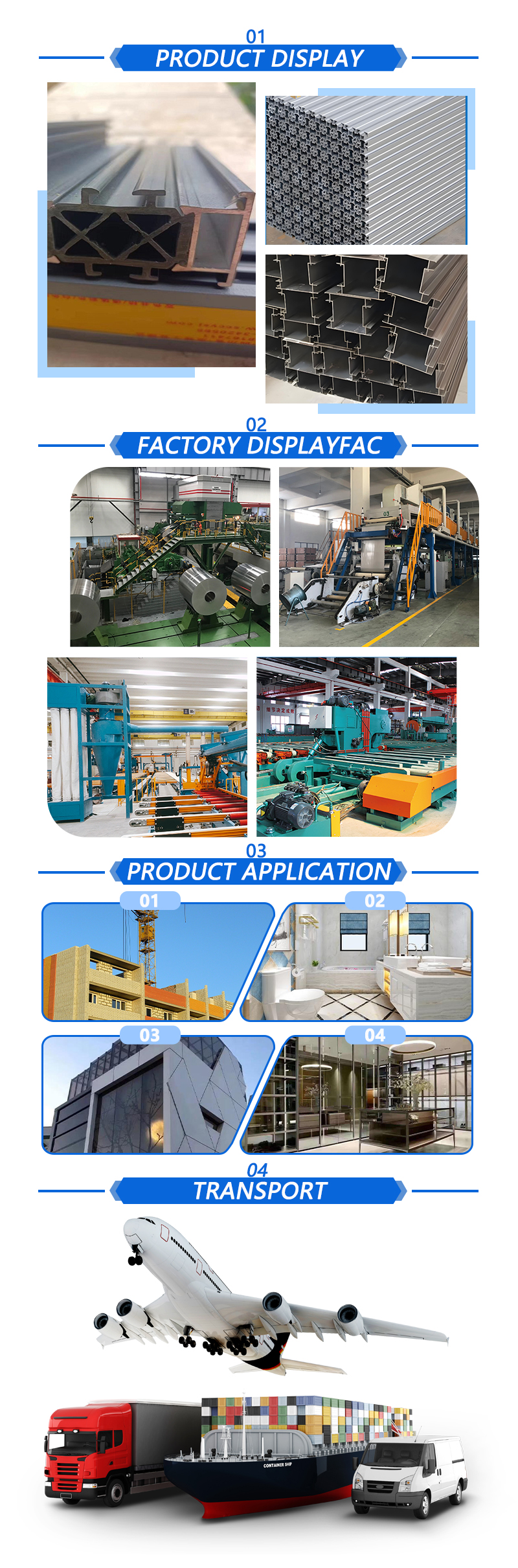 Aluminum Profiles for Separation Use