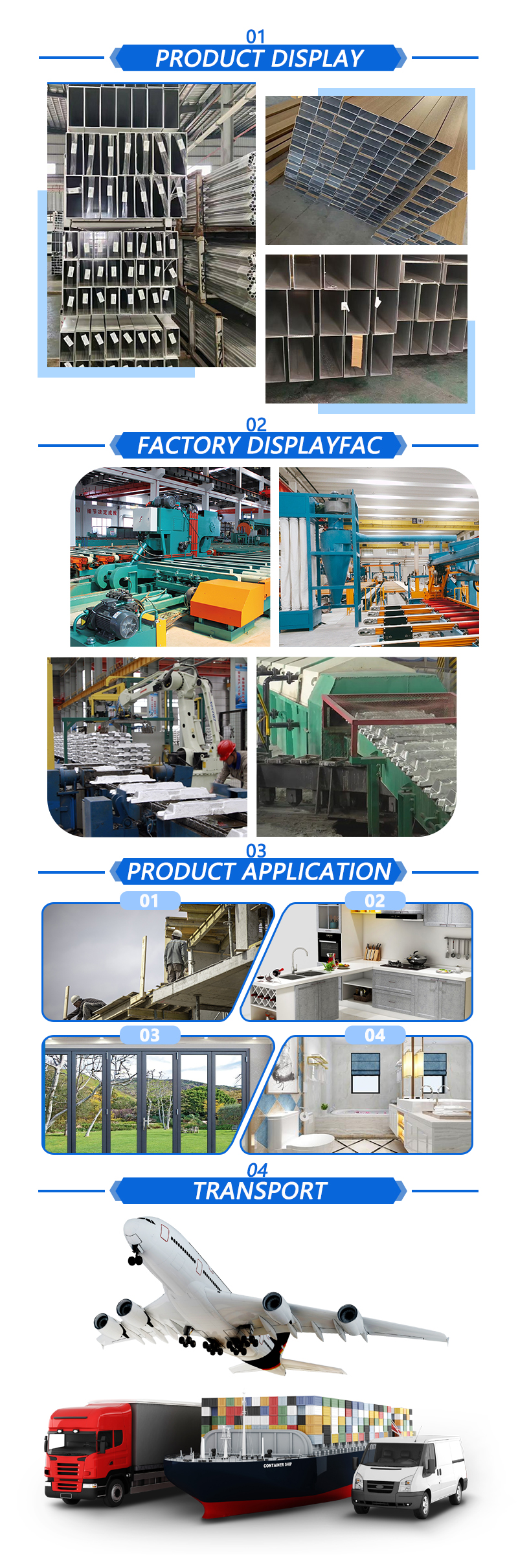 Casting Aluminum Alloy Rectangle Tube