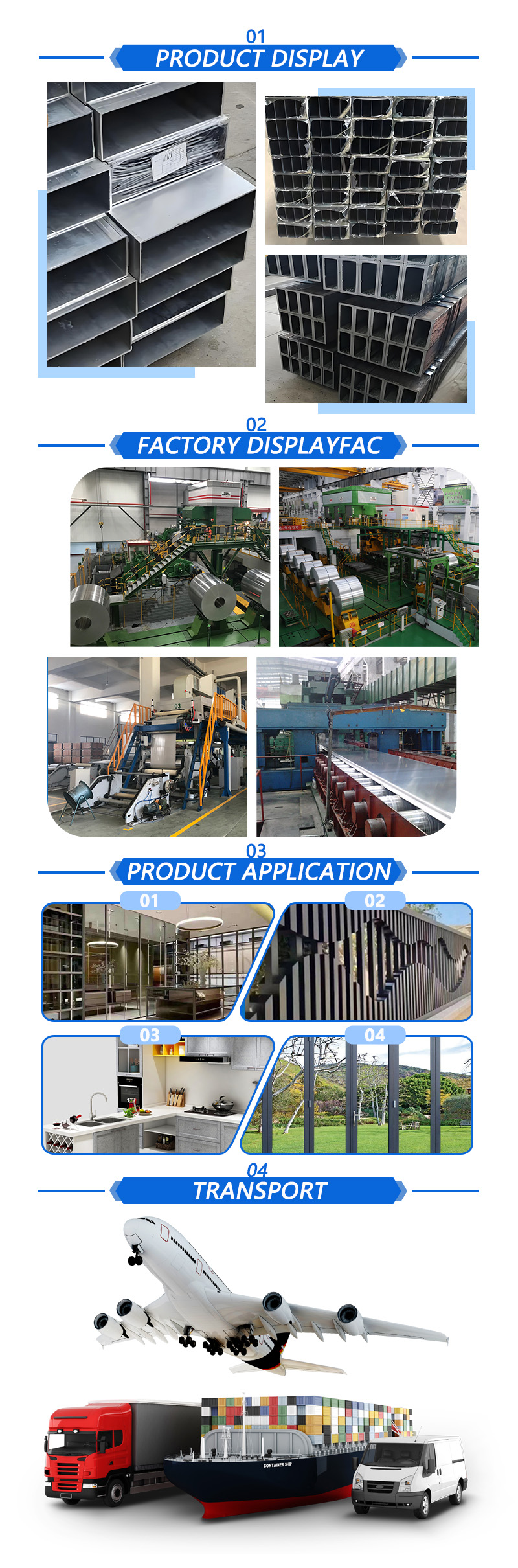 Superhard Aluminum Alloy Rectangle Tube
