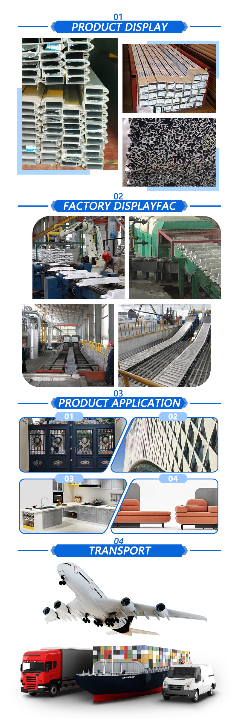 Aluminum Profiles for Civil Use
