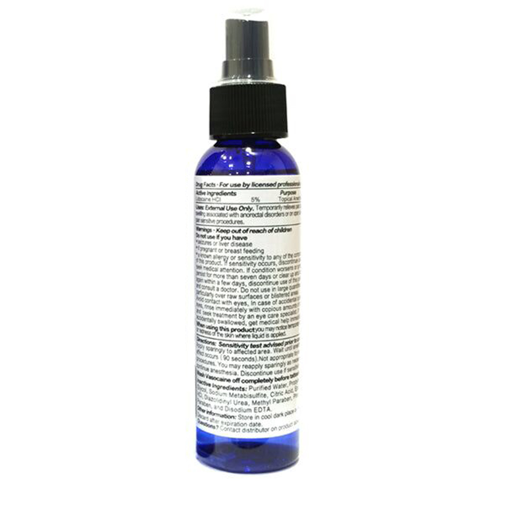 Five Star Vasocaine Topical Relieving Spray-4 OZ Bottle