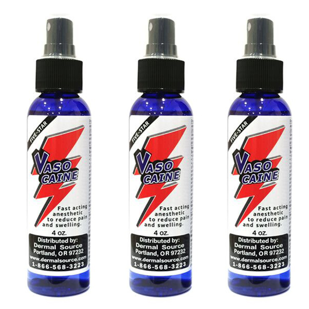 Five Star Vasocaine Topical Relieving Spray-4 OZ Bottle