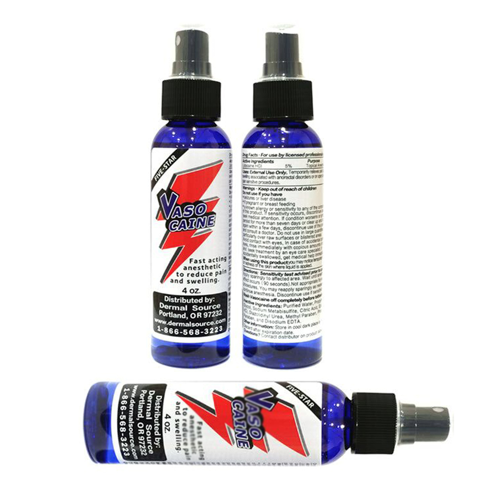 Five Star Vasocaine Topical Relieving Spray-4 OZ Bottle