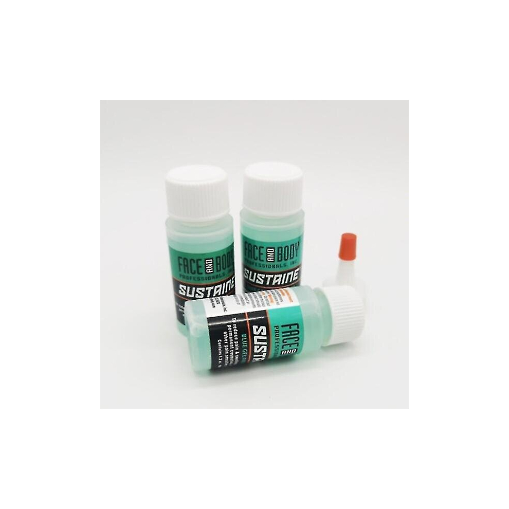 1 Piece 1.2oz Professional Face Amp Body Tattoo Support Blue Gel Semi-permanent Eyebrow Eyeline Blue Assist Care Gel