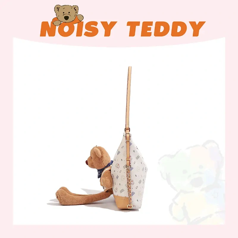 NOISY TEDDY 2025 New Playful Teddy Bear Dreamy Cloud Cake Casual Backpack