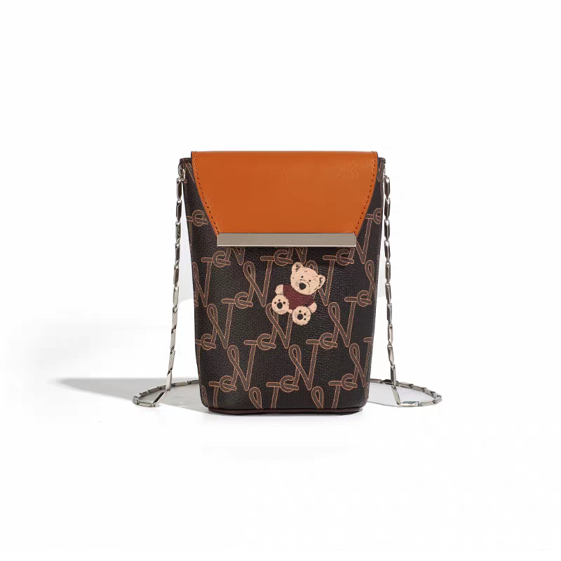 NOISY TEDDY 2023 New Fashion Trendy Compact and Cute Women's Chain Shoulder Crossbody Bag, Versatile