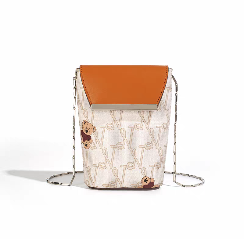 NOISY TEDDY 2023 New Fashion Trendy Compact and Cute Women's Chain Shoulder Crossbody Bag, Versatile