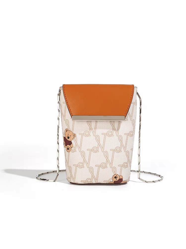 NOISY TEDDY 2023 New Fashion Trendy Compact and Cute Women's Chain Shoulder Crossbody Bag, Versatile