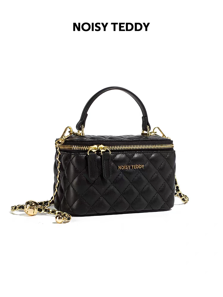 NOISY TEDDY 25th Anniversary New Fashion Premium Diamond-shaped Women's Zippered Handbag Versatile Crossbody Style