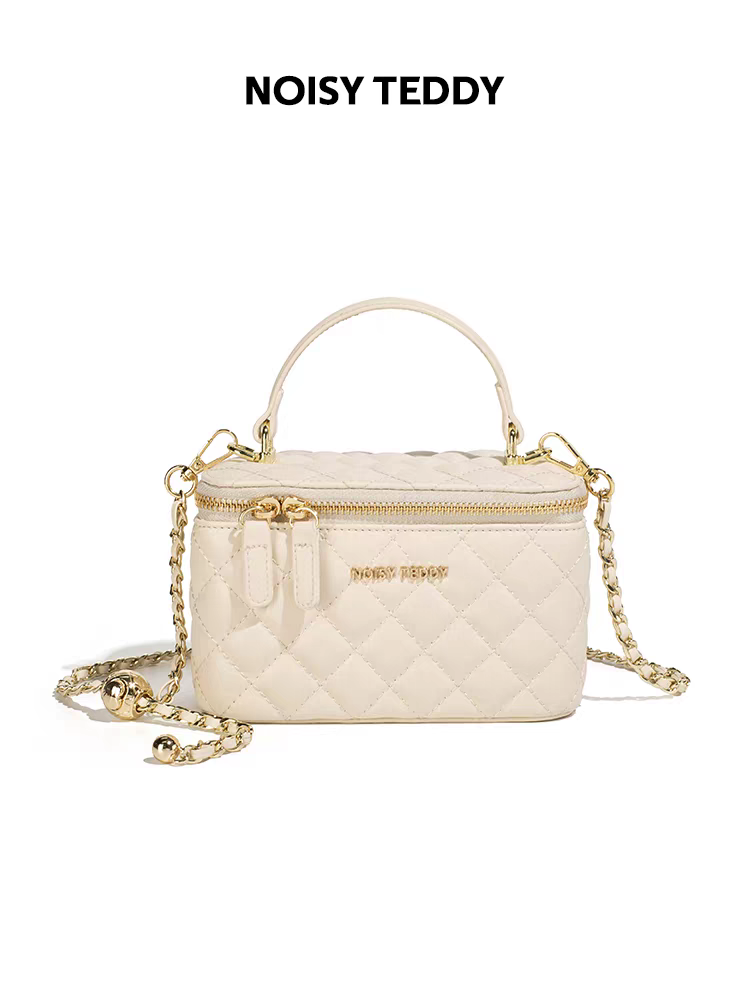 NOISY TEDDY 25th Anniversary New Fashion Premium Diamond-shaped Women's Zippered Handbag Versatile Crossbody Style