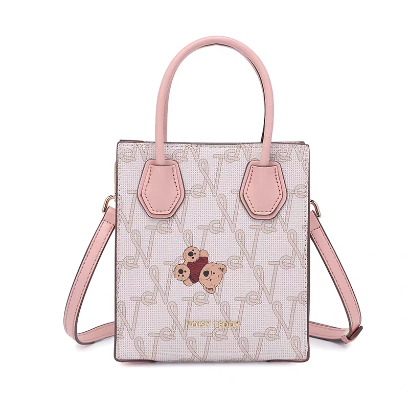 NOISY TEDDY25 New trendy and stylish women's single-shoulder crossbody handbag with cute bear design for commuting
