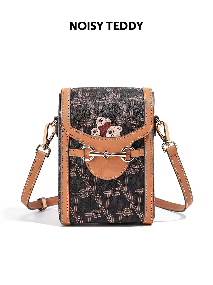 NOISY TEDDY25 New high-end, fashionable and trendy mobile coin purse, small and mini crossbody versatile bag