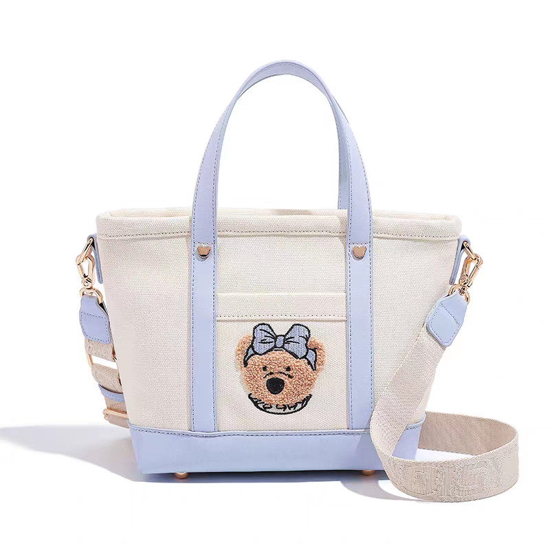 NOISY TEDDY 2023 New Fashion Trendy Simple and Cute Women's Handbag, Versatile Shoulder and Crossbody Bag