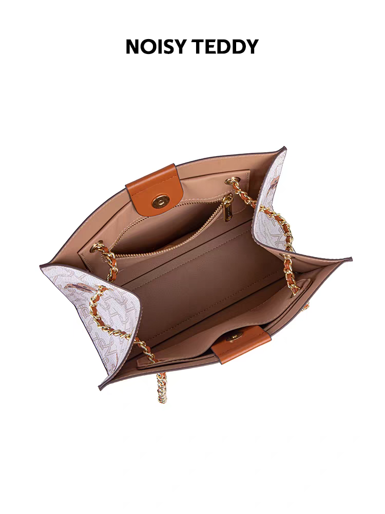 NOISY TEDDY25's new women's chain single-body crossbody bag, a high-end, trendy and fashionable underarm bag