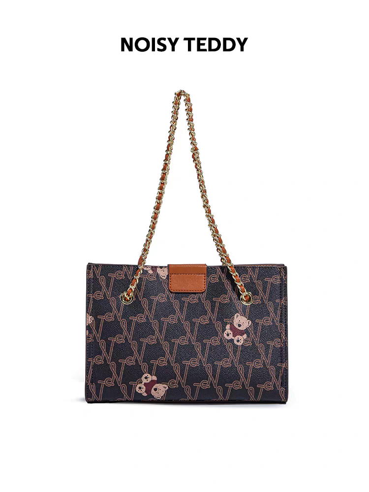 NOISY TEDDY25's new women's chain single-body crossbody bag, a high-end, trendy and fashionable underarm bag