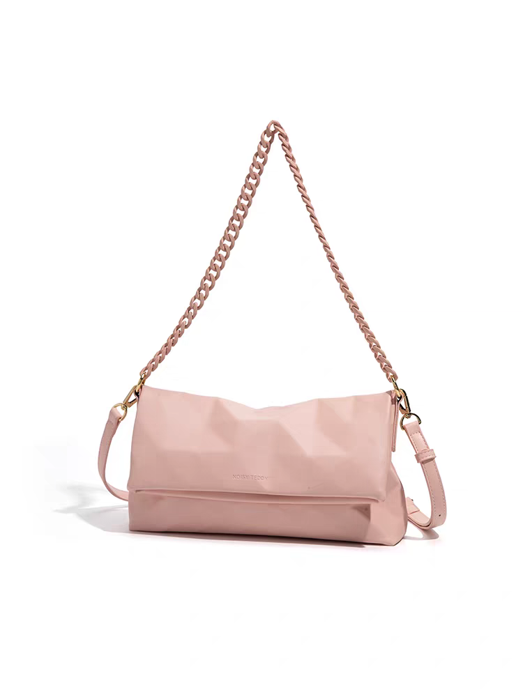 NOISY TEDDY25 new high-end texture diamond checkered women's underarm bag pleated tote bag single piece crossbody