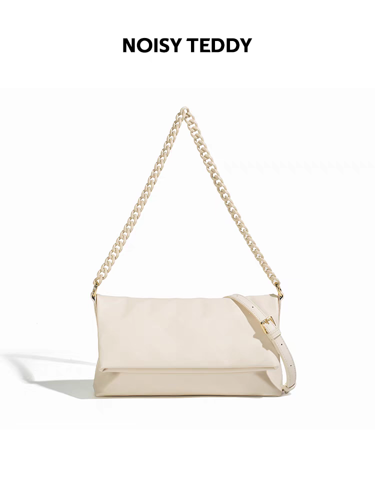NOISY TEDDY25 new high-end texture diamond checkered women's underarm bag pleated tote bag single piece crossbody