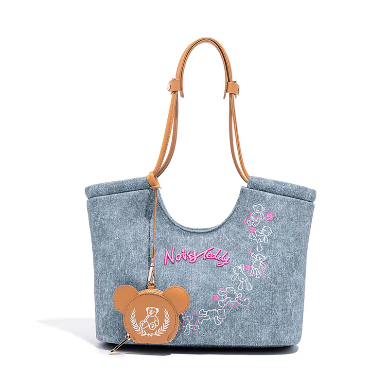 NOISY TEDDY25 Summer Edition fashionable, trendy, simple design sense, large capacity women's handbag, versatile