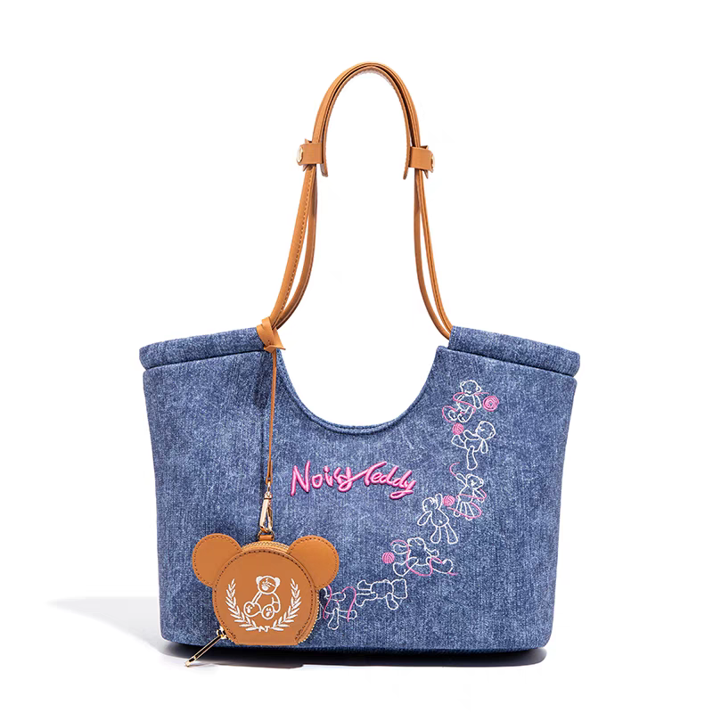NOISY TEDDY25 Summer Edition fashionable, trendy, simple design sense, large capacity women's handbag, versatile