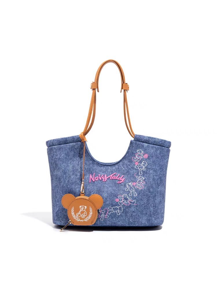 NOISY TEDDY25 Summer Edition fashionable, trendy, simple design sense, large capacity women's handbag, versatile