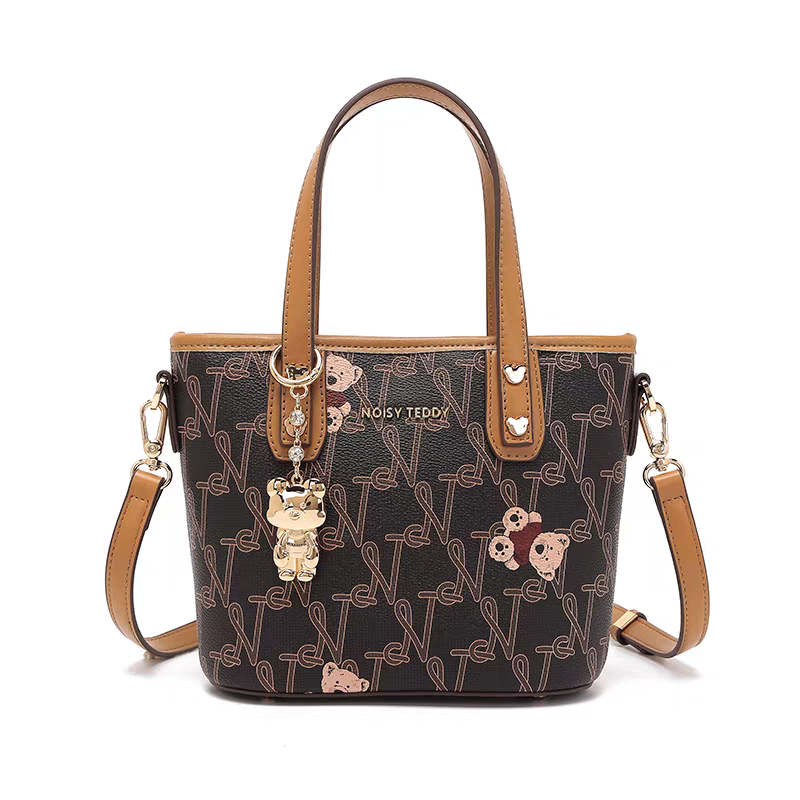 NOISY TEDDY25 New high-end and fashionable women's handbag with letter print shoulder bag, versatile