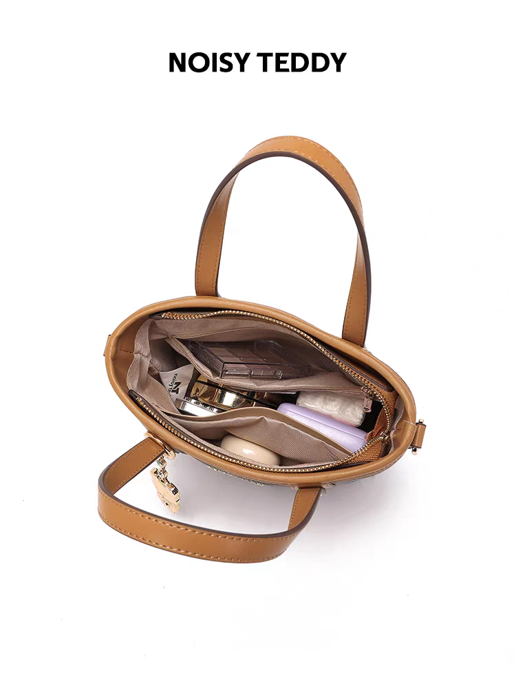 NOISY TEDDY25 New high-end and fashionable women's handbag with letter print shoulder bag, versatile