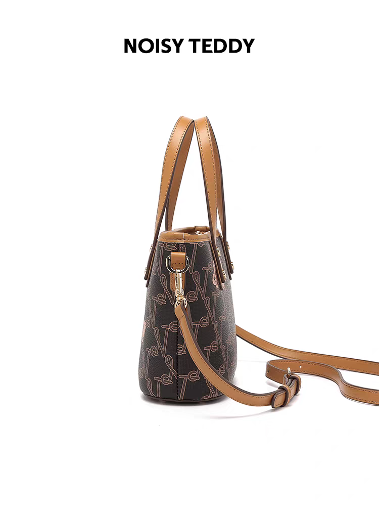 NOISY TEDDY25 New high-end and fashionable women's handbag with letter print shoulder bag, versatile