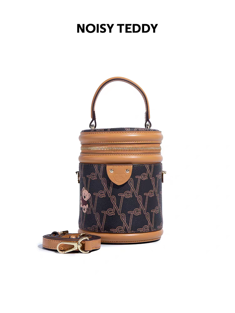NOISY TEDDY25 New fashionable, trendy and high-end women's hand-held bucket bag, versatile for single-shoulder crossbody wear