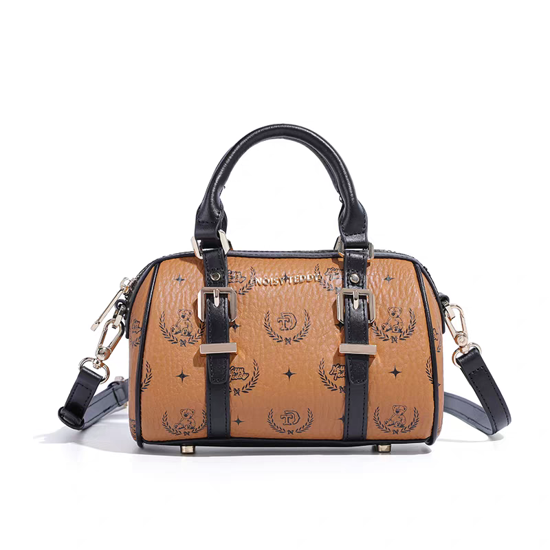 NOISY TEDDY25 New fashion printed retro women's handbag, light luxury and versatile single-shoulder crossbody bag