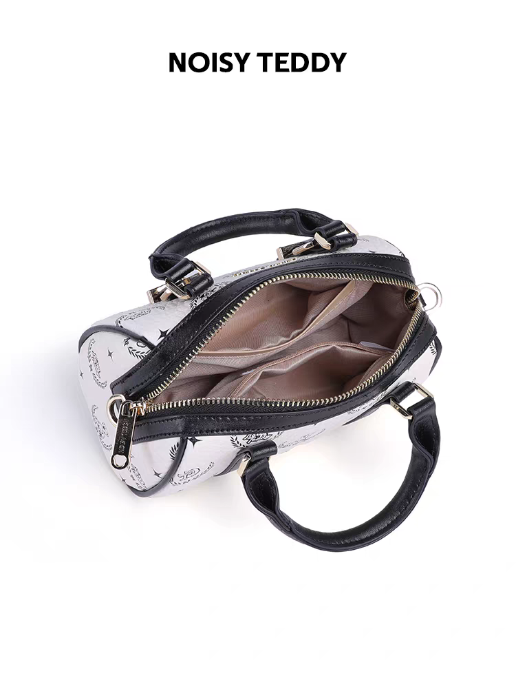 NOISY TEDDY25 New fashion printed retro women's handbag, light luxury and versatile single-shoulder crossbody bag