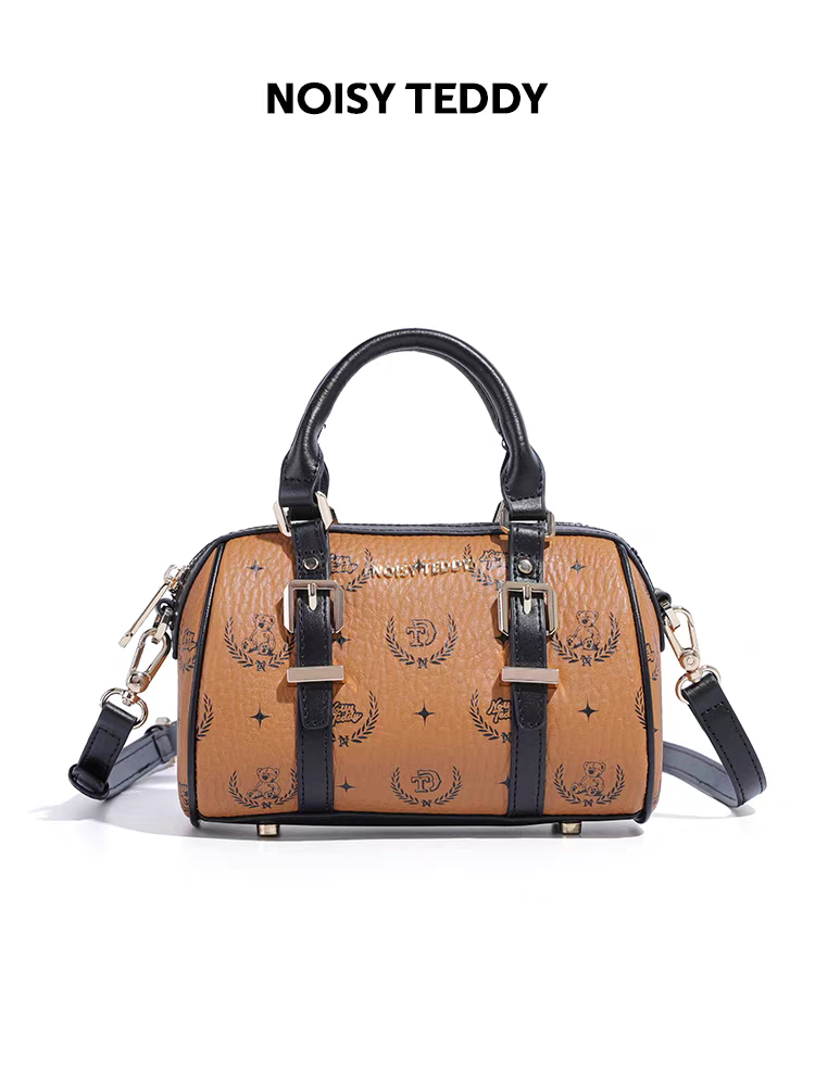 NOISY TEDDY25 New fashion printed retro women's handbag, light luxury and versatile single-shoulder crossbody bag