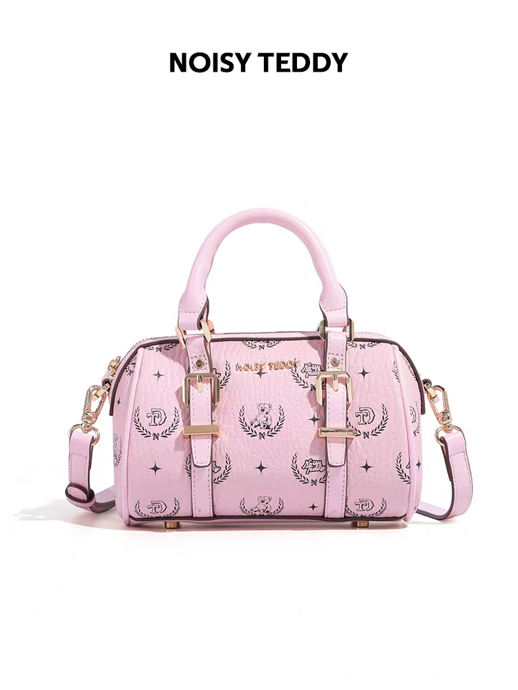 NOISY TEDDY25 New fashion printed retro women's handbag, light luxury and versatile single-shoulder crossbody bag