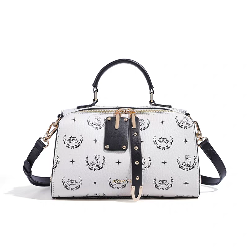 NOISY TEDDY25 New fashionable printed light luxury niche women's handbag, trendy single-shoulder crossbody bag