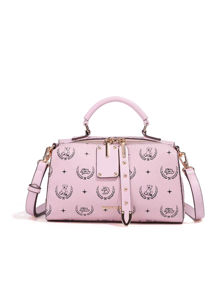 NOISY TEDDY25 New fashionable printed light luxury niche women's handbag, trendy single-shoulder crossbody bag