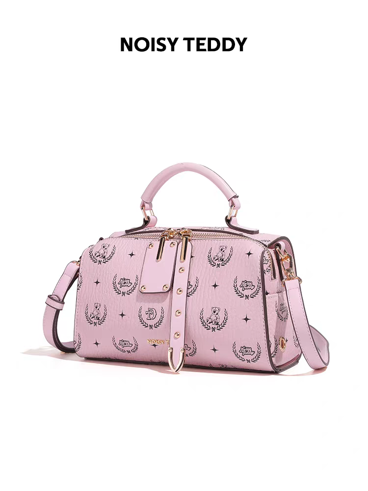 NOISY TEDDY25 New fashionable printed light luxury niche women's handbag, trendy single-shoulder crossbody bag