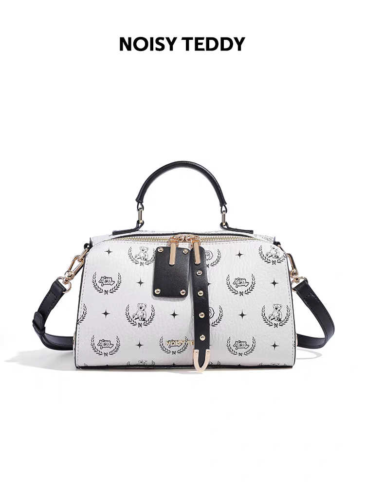 NOISY TEDDY25 New fashionable printed light luxury niche women's handbag, trendy single-shoulder crossbody bag