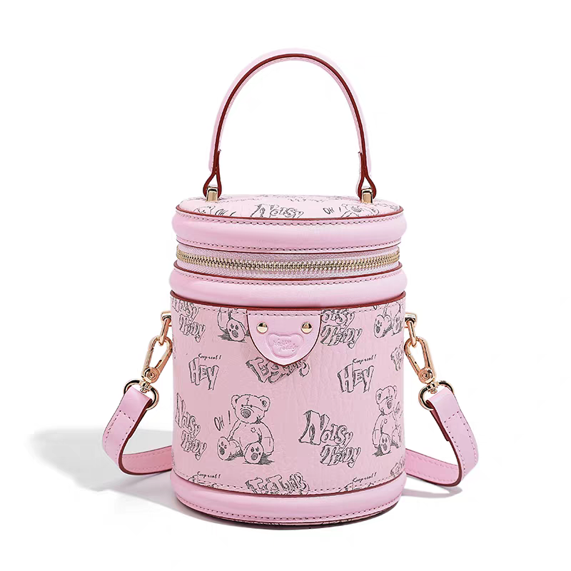 NOISY TEDDY25 New high-end, fashionable and trendy women's hand-held bucket bag, single-shoulder crossbody