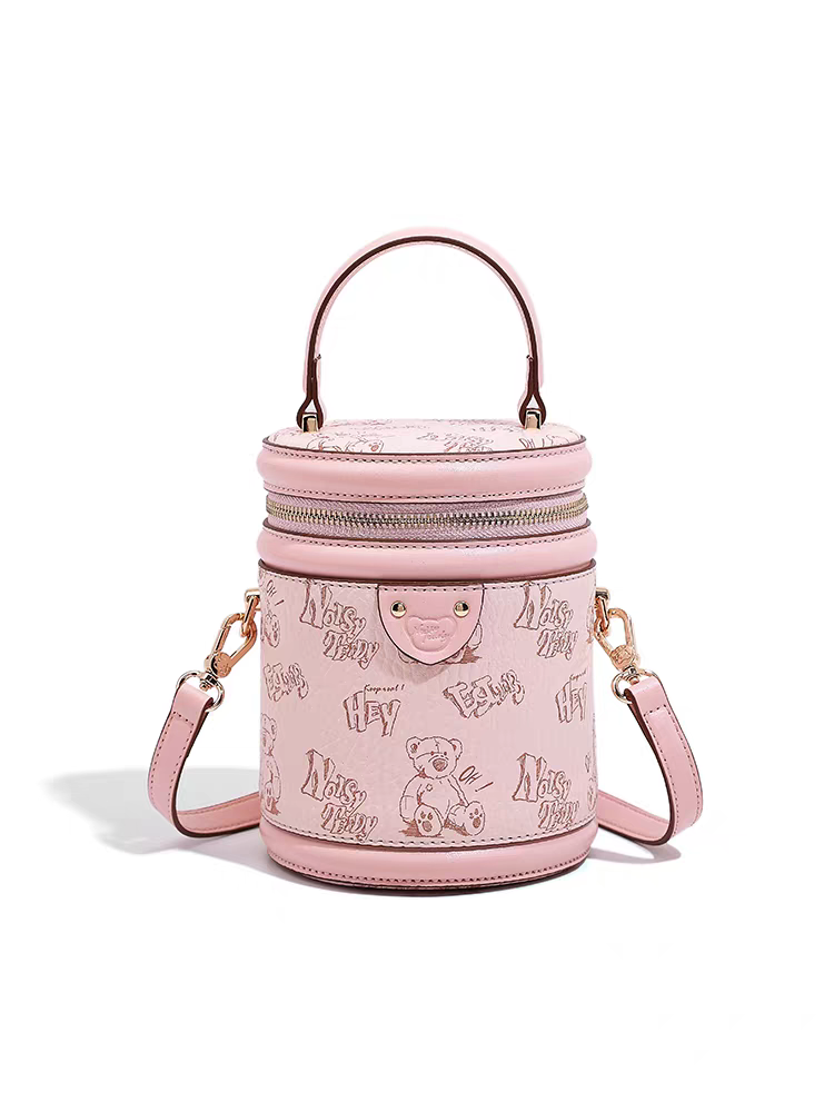 NOISY TEDDY25 New high-end, fashionable and trendy women's hand-held bucket bag, single-shoulder crossbody