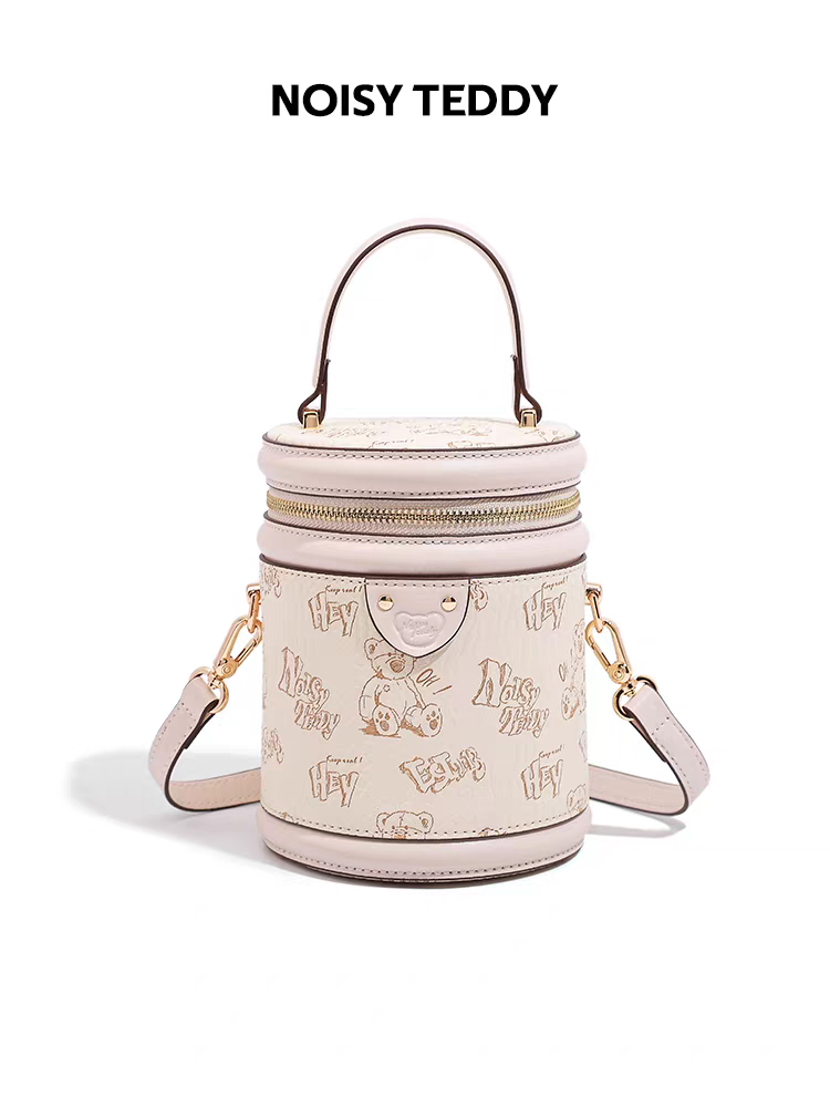 NOISY TEDDY25 New high-end, fashionable and trendy women's hand-held bucket bag, single-shoulder crossbody