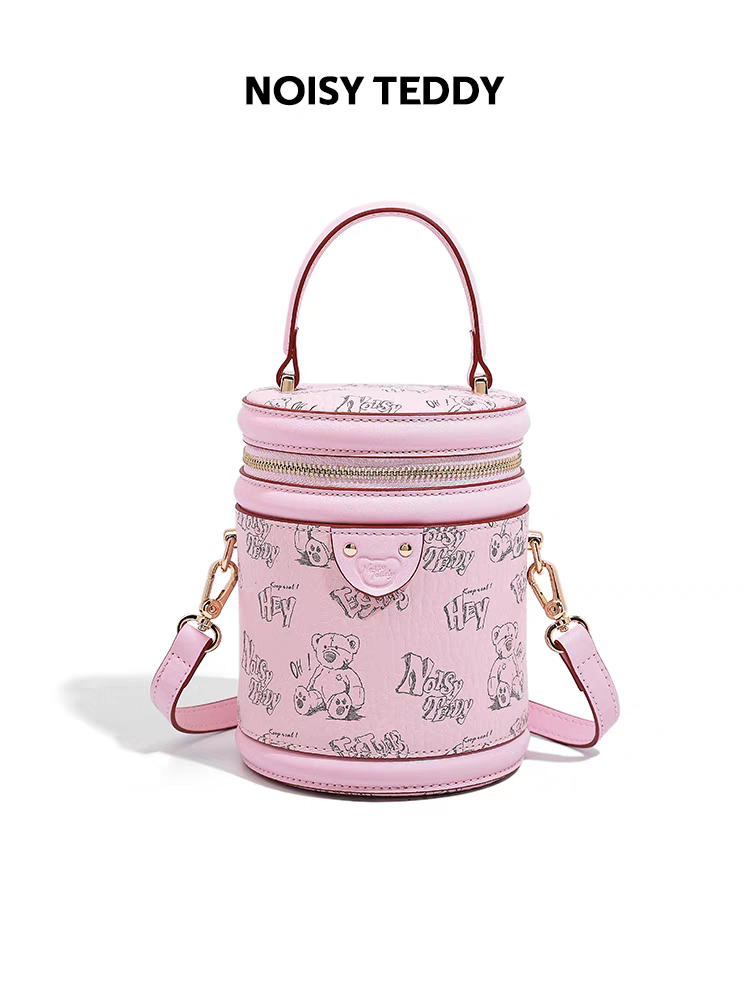 NOISY TEDDY25 New high-end, fashionable and trendy women's hand-held bucket bag, single-shoulder crossbody