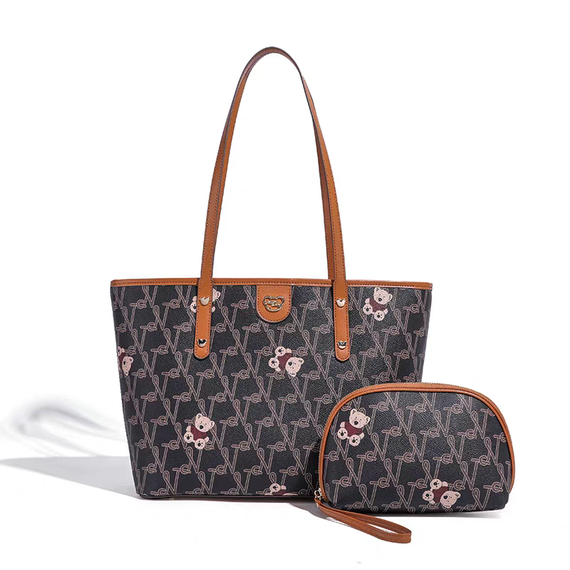 NOISY TEDDY25 New trendy and fashionable women's mother and child bag, large capacity tote bag for commuting, high-end style