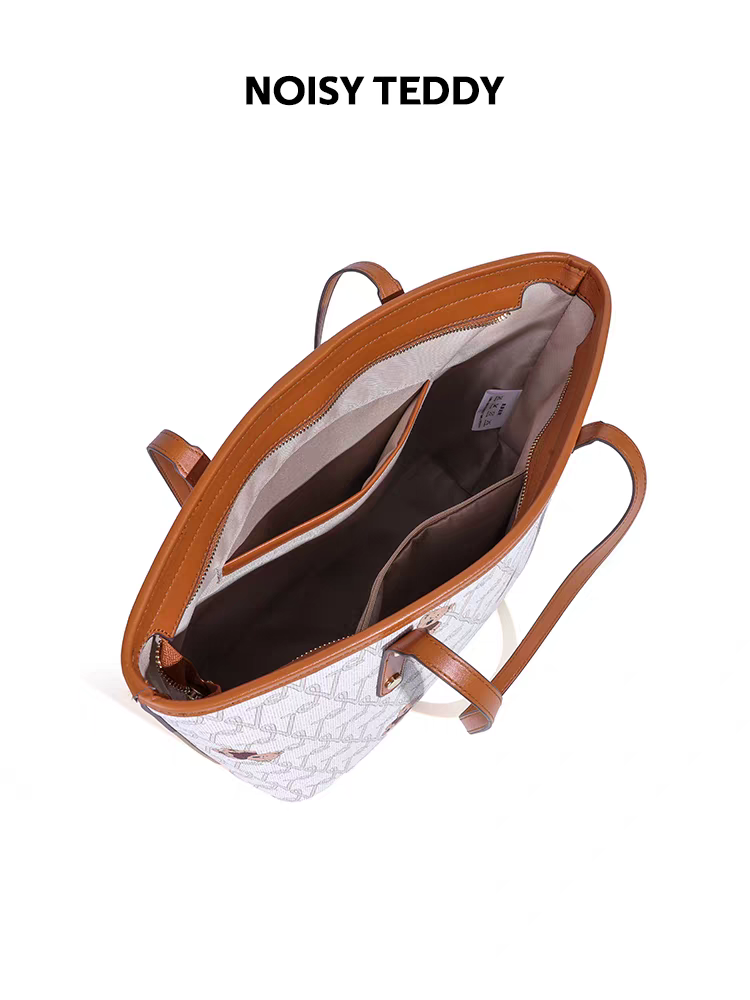 NOISY TEDDY25 New trendy and fashionable women's mother and child bag, large capacity tote bag for commuting, high-end style